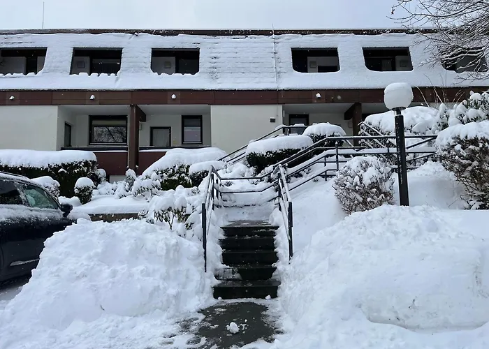 Lägenhet Osternest - Gemuetlich, Familienfreundlich, Pool, Sauna, Elektrokamin, Wlan Nahe Dem Skiliftkarussell Winterberg
